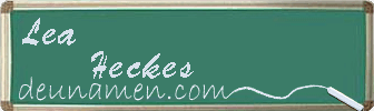 Lea Heckes Visitenkarte